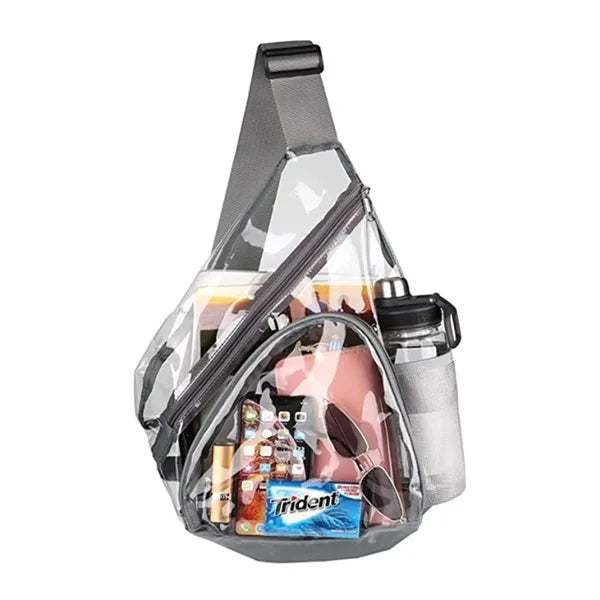 Clear PVC Crossbody Bag