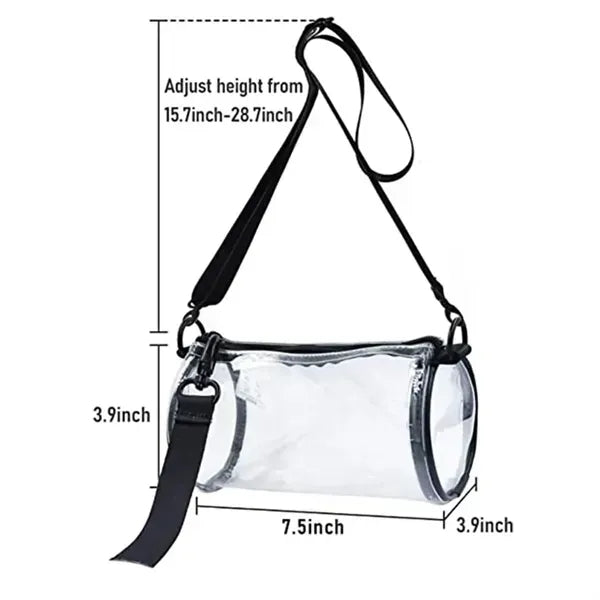 Clear Stadium Crossbody Messenger Shoulder Bag