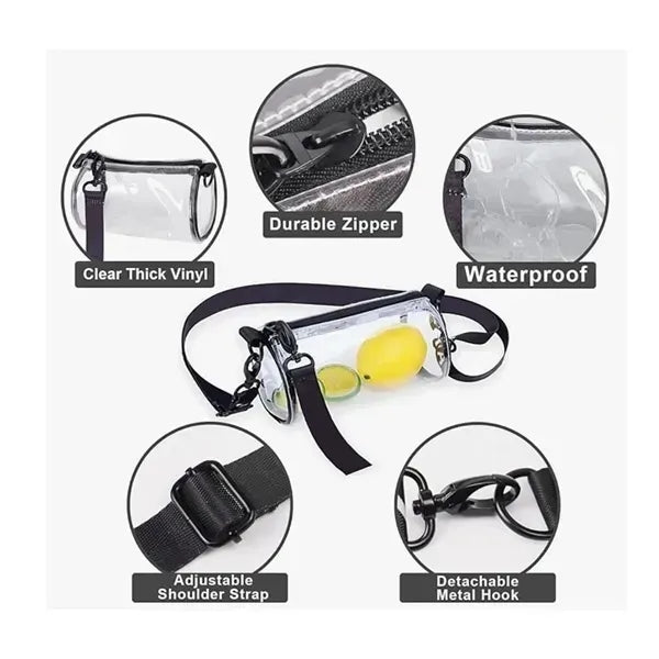 Clear Stadium Crossbody Messenger Shoulder Bag