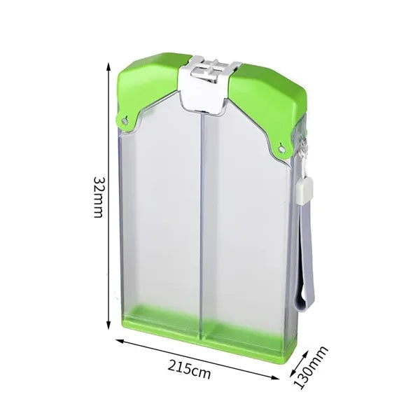 A5 Memo Pop-up Water Bottle with Double Compartment