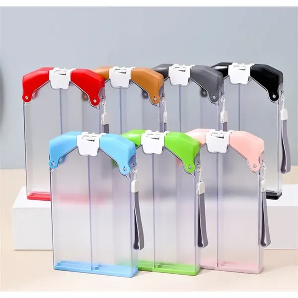 A5 Memo Pop-up Water Bottle with Double Compartment