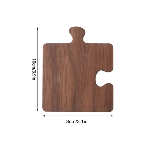 Natural Wooden Heavy Duty Puzzle Drink Coasters