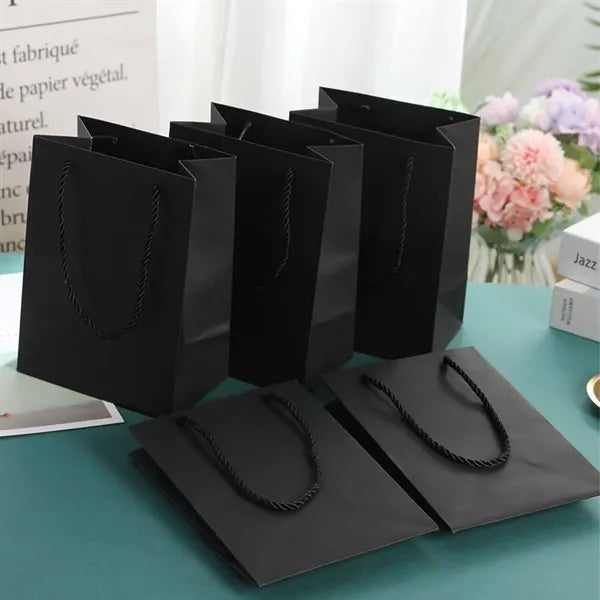 Reinforced Handle Customizable Eco-Friendly Gift Paper Bags
