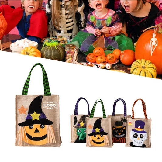 Pumpkin Candy Holders Halloween Costume Party Tote Bag