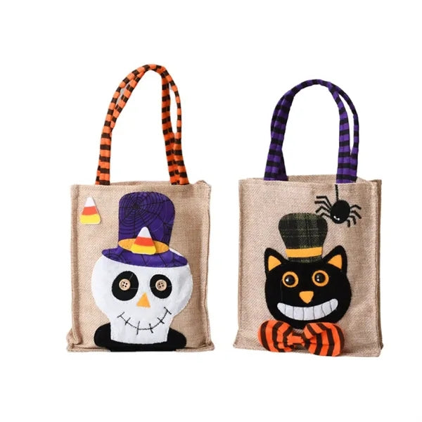 Pumpkin Candy Holders Halloween Costume Party Tote Bag
