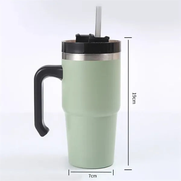20 Oz Stainless Steel Travel Mug Tumbler with Lid and Straw
