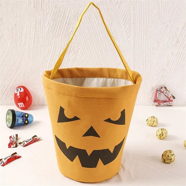 Halloween Candy Buckets Fabric Tote Gift Bags