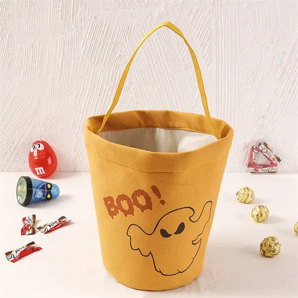 Halloween Candy Buckets Fabric Tote Gift Bags