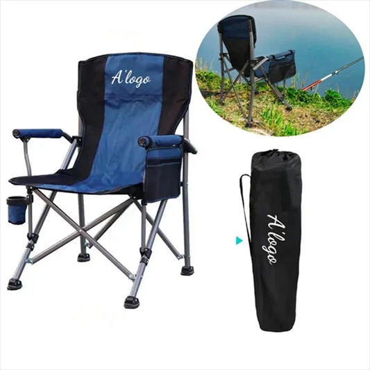 Folding Outdoor Camping Chair with carry Bag and Cup Holder