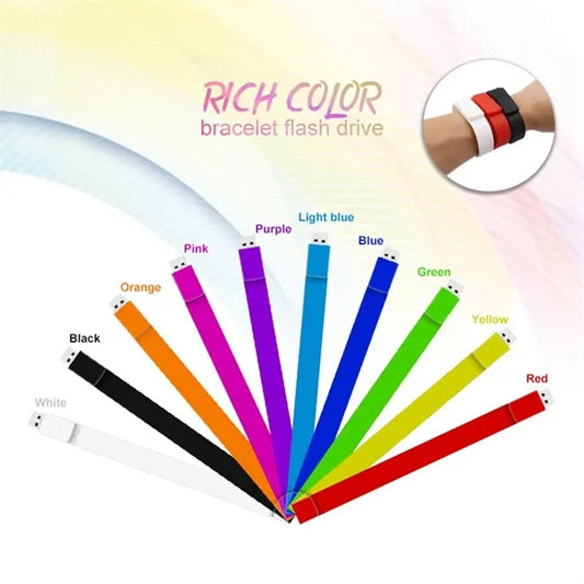 8GB Flash Drive Wristband