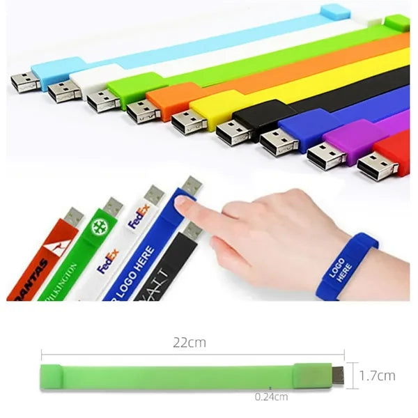 8GB Flash Drive Wristband