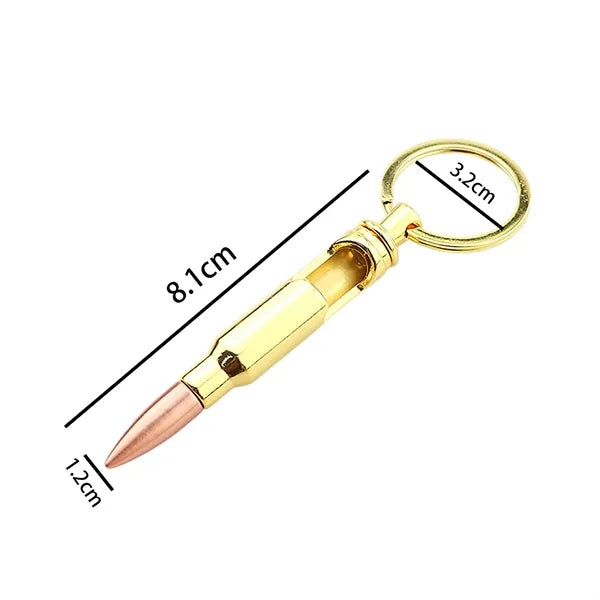 Creative Bullet Bottle Opener Keychain