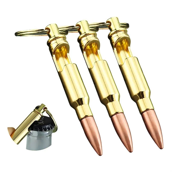 Creative Bullet Bottle Opener Keychain