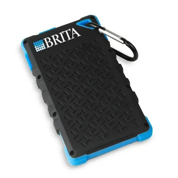 10,000 mAh Dual-USB Waterproof Solar Power Bank Charger