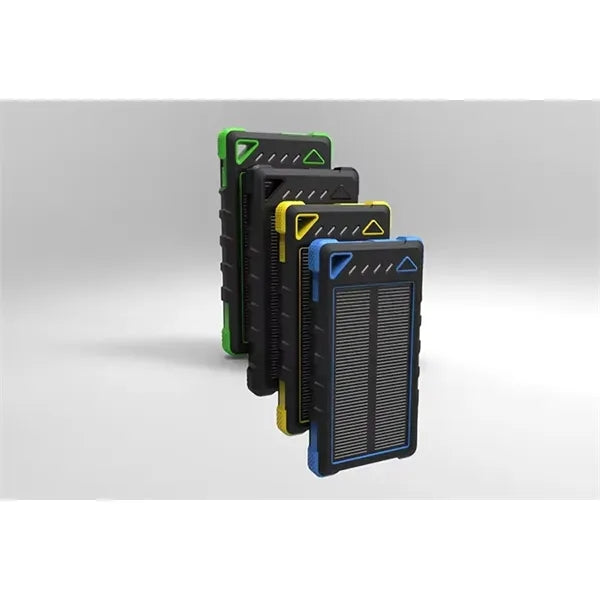 10,000 mAh Dual-USB Waterproof Solar Power Bank Charger