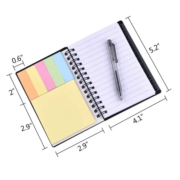 Waterproof Spiral Notebook with Pen