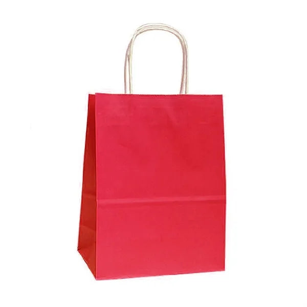 Colorful Kraft Paper Gift Bag with Twist Handle