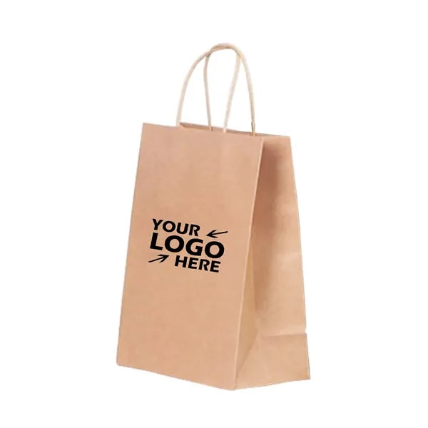 Colorful Kraft Paper Gift Bag with Twist Handle