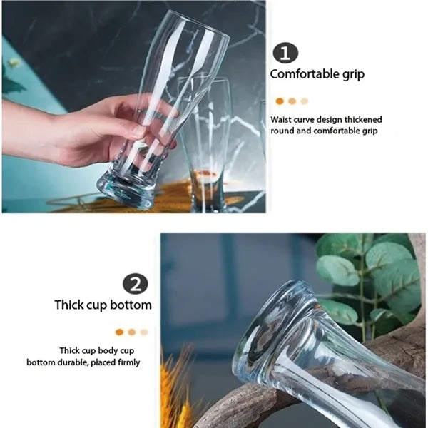 Classic Tall Bar Glasses with Heavy Base for pub party