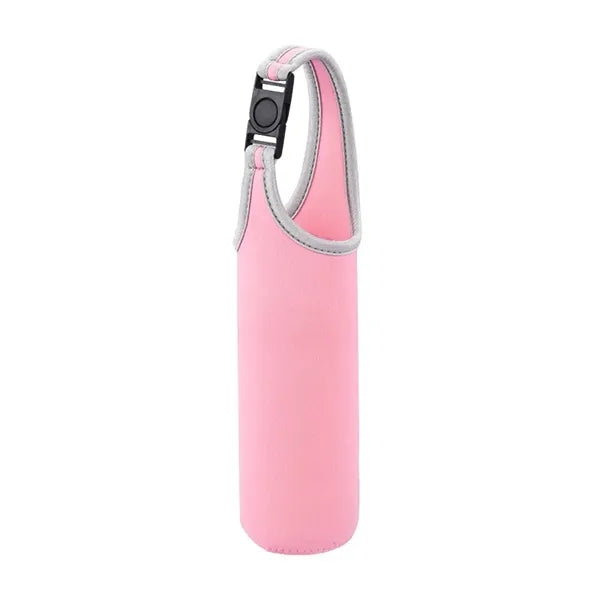 Portable Neoprene Water Bottle Sleeve with Carrying Handle