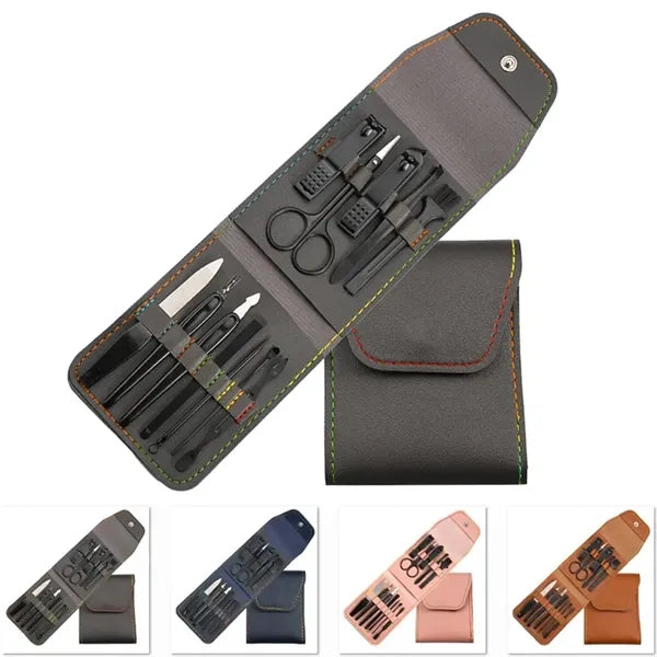 12 In 1 Portable Travel Nail Clipper Set Manicure Pedicure