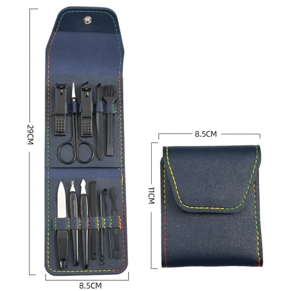 12 In 1 Portable Travel Nail Clipper Set Manicure Pedicure