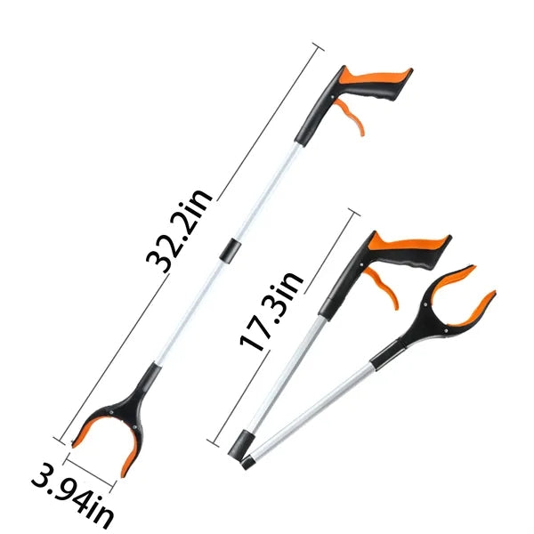 Folding Litter Picker Grabber Reacher Tool 360 rotating