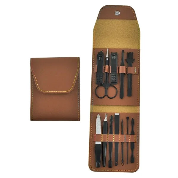 12 In 1 Manicure Set Stainless Steel Care Nail Clippers Kit