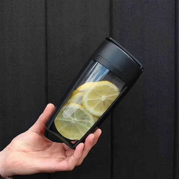 Travel portable Gym protein powder shaker water bottle