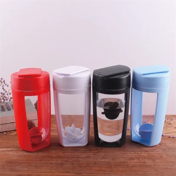 Travel portable Gym protein powder shaker water bottle