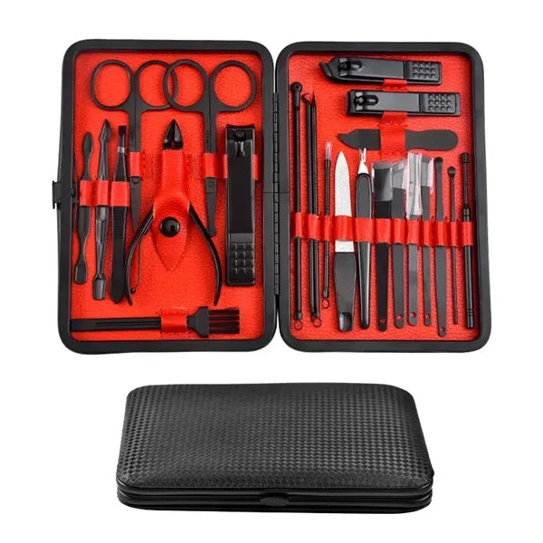 24 In 1 Premium Manicure Set Nail Clippers Grooming Kit