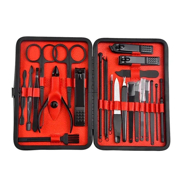 24 In 1 Premium Manicure Set Nail Clippers Grooming Kit