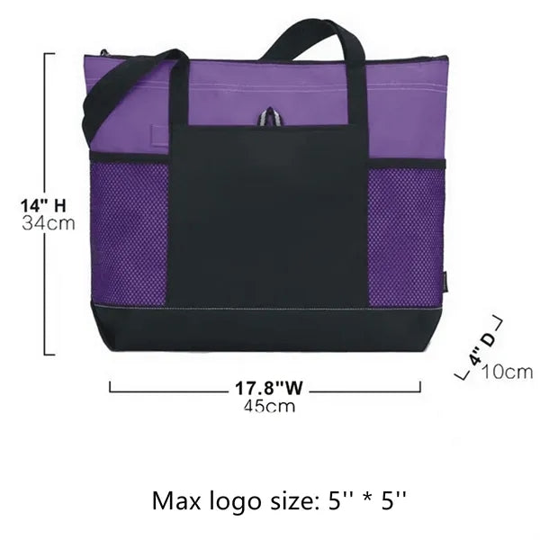 Zippered Tote Bag