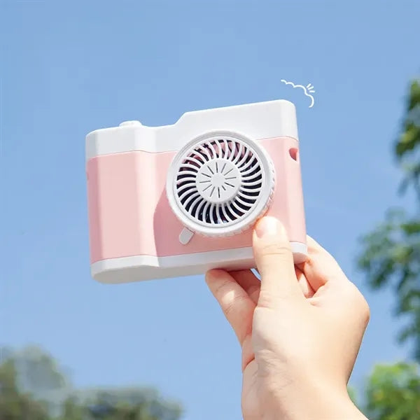 Mini USB Camera Design Hands Free Desk Electric Necklace Fan