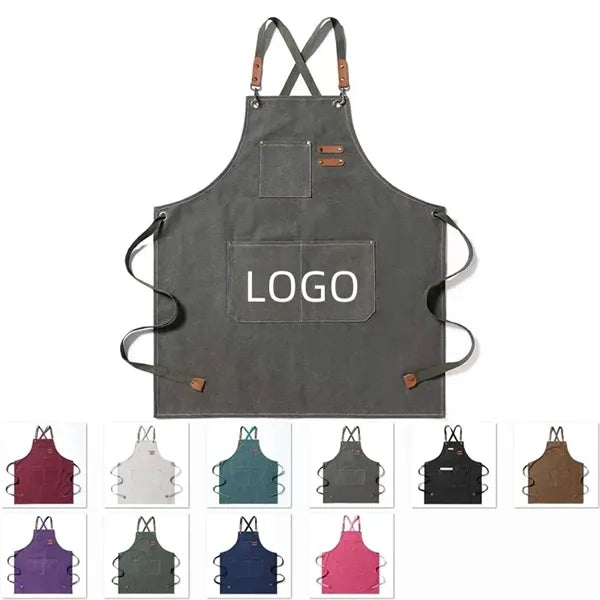 Cotton Workshop Woodworking Chef Apron With Adjustable Strap