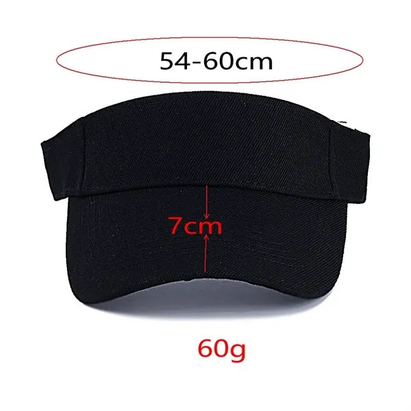 Beach Sun Visor Adjustable Empty Top Hat Tennis Ball Caps