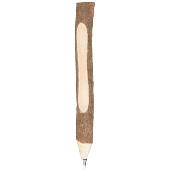 Wooden Twig Pen With Bark