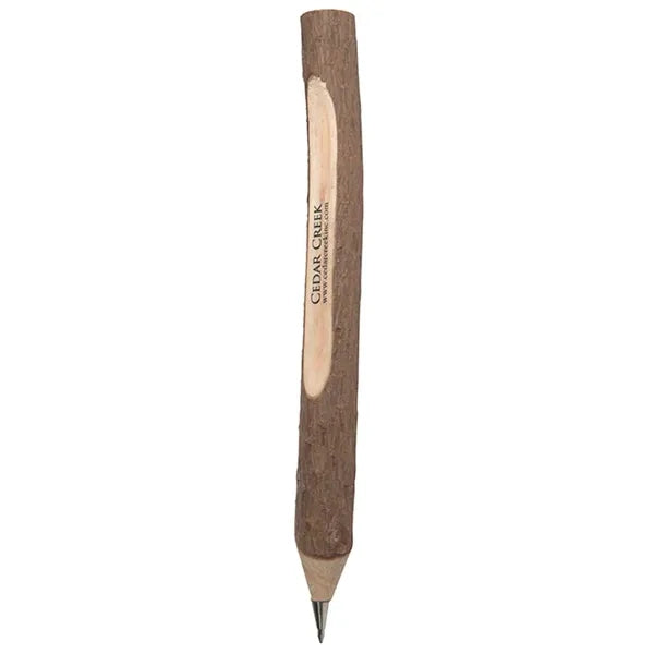 Wooden Twig Pen With Bark