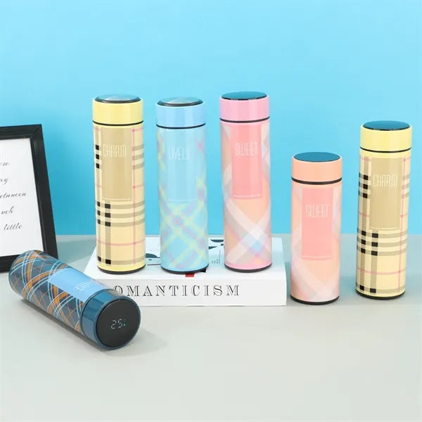 Smart Sports Water Bottle with LED Temperature Display