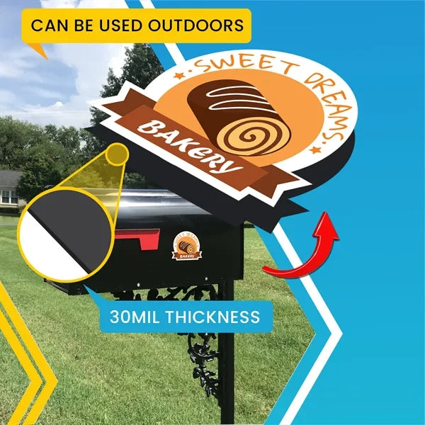 Low Quantity 30 Mil Custom Shape 6.01-8 Sq inches Magnet