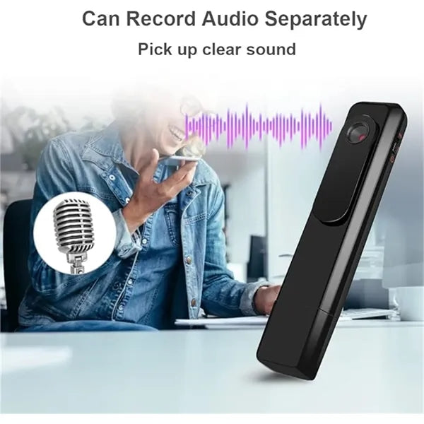 1080P HD Wearable Mini Hidden Pen Camera Portable Pocket