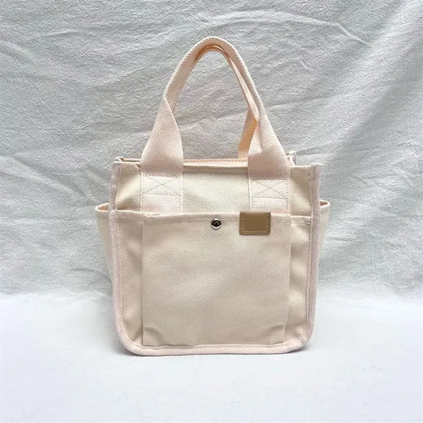Travel Leisure Canvas Tote Bag Personal Item Book Handbag