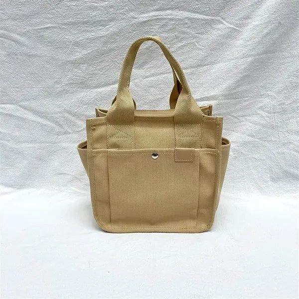 Travel Leisure Canvas Tote Bag Personal Item Book Handbag