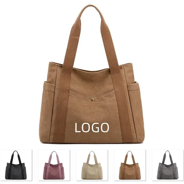 Casual Canvas Purse Shoulder Handbag Duffel Gym Tote Bag