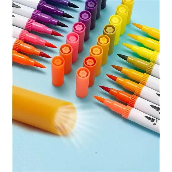24 Colors Dual Tip Acrylic Paint Pens For Rock Paintin