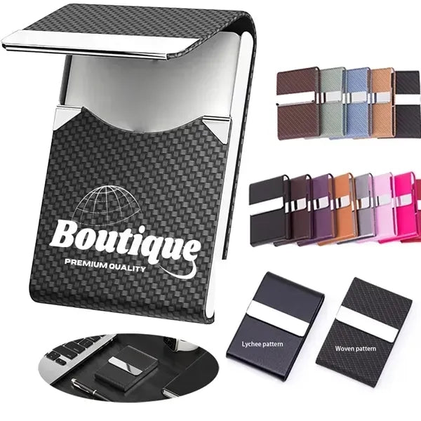 Business Name Card Holder Metal Box with Magnetic Clasp