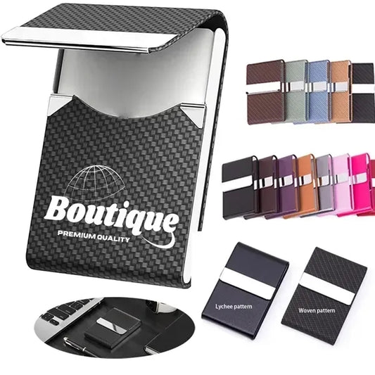 Business Name Card Holder Metal Box with Magnetic Clasp