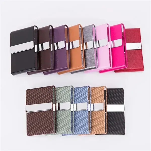 Business Name Card Holder Metal Box with Magnetic Clasp