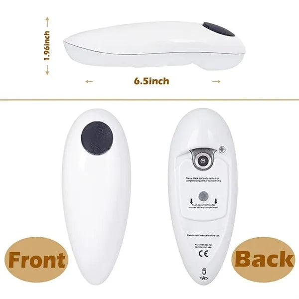 Automatic electric can and manual bottle opener