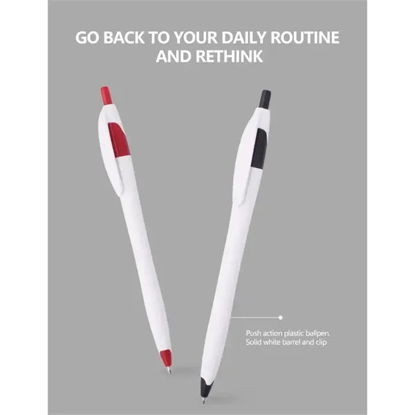 Plastic ballpoint pen